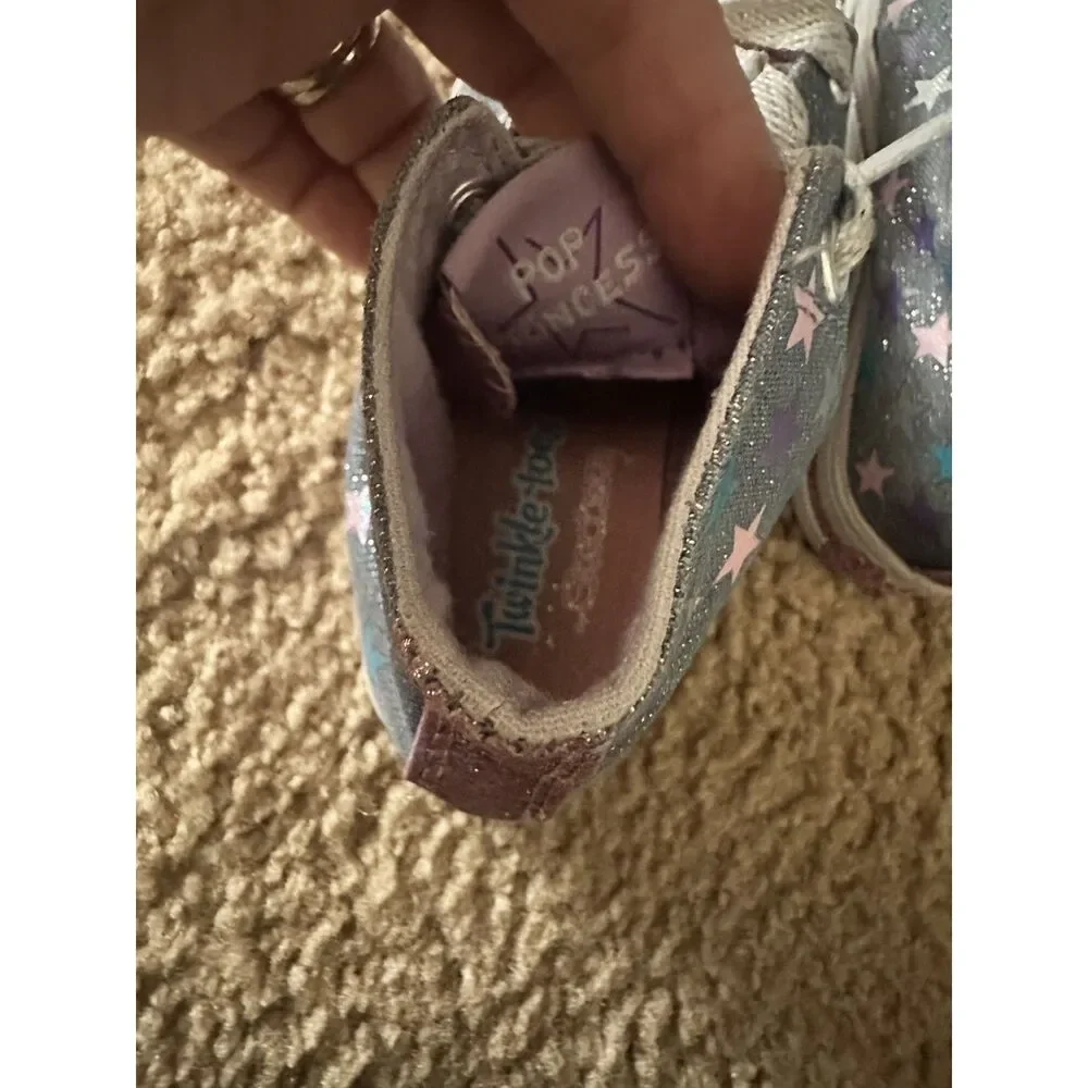 Sketchers Twinkle Toes Light-Up High Top Girl Sneakers Size 11